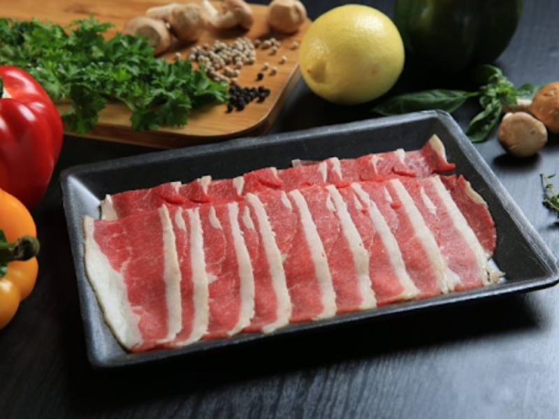 Ba chỉ bò Mỹ loại 1 Cuộn/Dải/Nướng