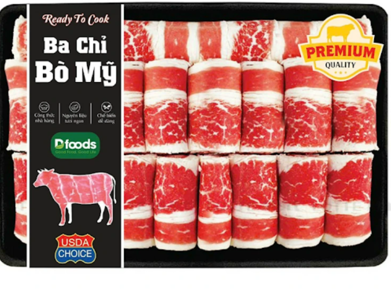 Mua ba chỉ bò Excel Mỹ tại D-Foods chất lượng, giá tốt