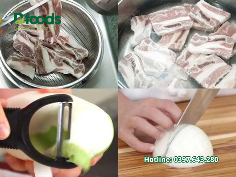 cách nấu canh sườn bò