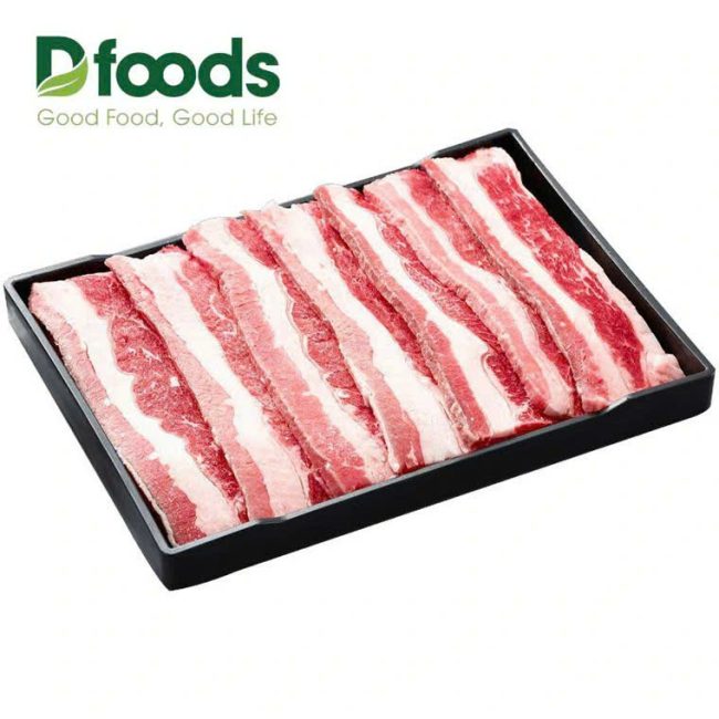 Ba chỉ bò Mỹ lát mỏng thả lẩu khay 500gr